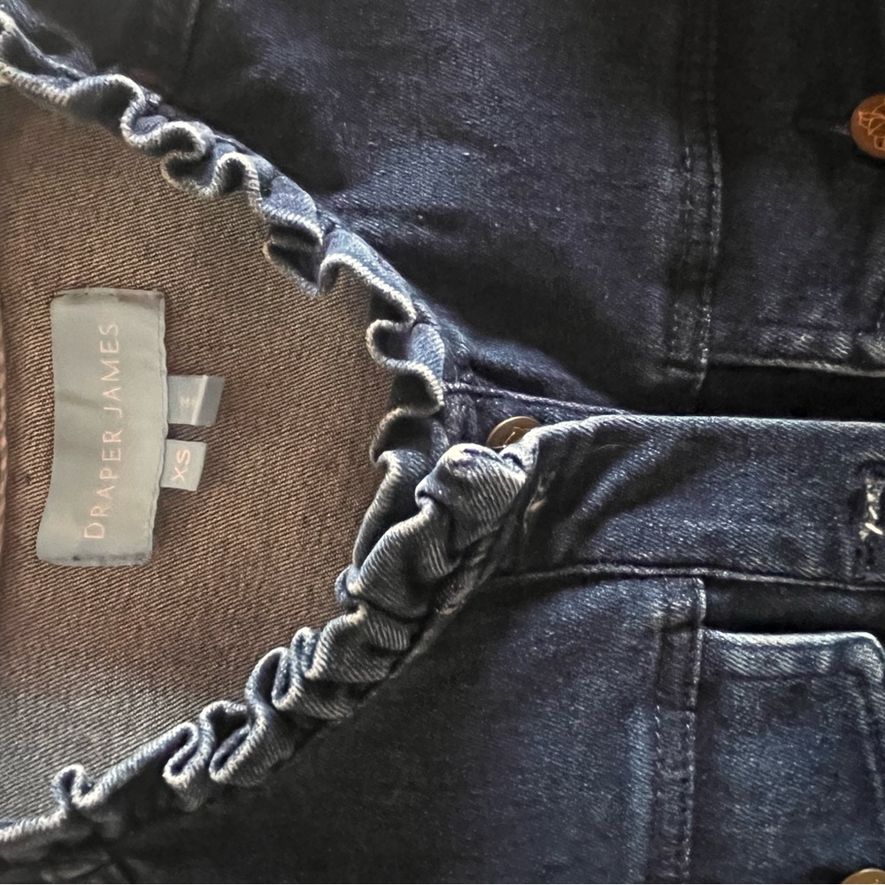 Draper James Ruffle Neck Denim Jacket - Picture 10 of 10
